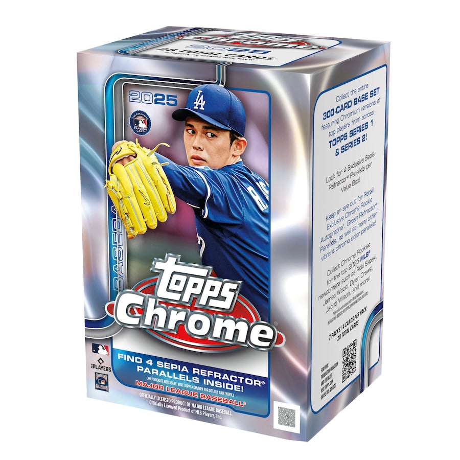 2025 Topps Chrome Baseball Value Box (Blaster)