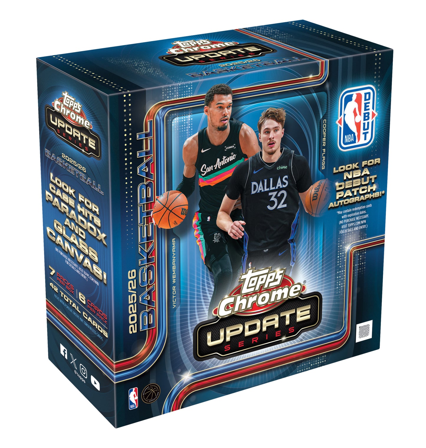 2025/26 Topps Chrome Update Series Basketball Mega Box