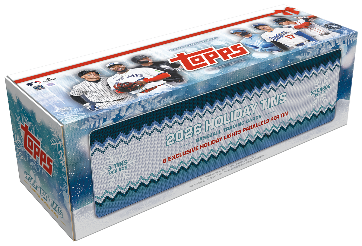 2026 Topps Holiday Baseball Hobby Collector 3-Tin Box