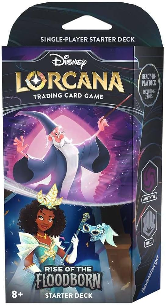 Disney Lorcana: Rise of the Floodborn Starter Deck (Amethyst & Steel)