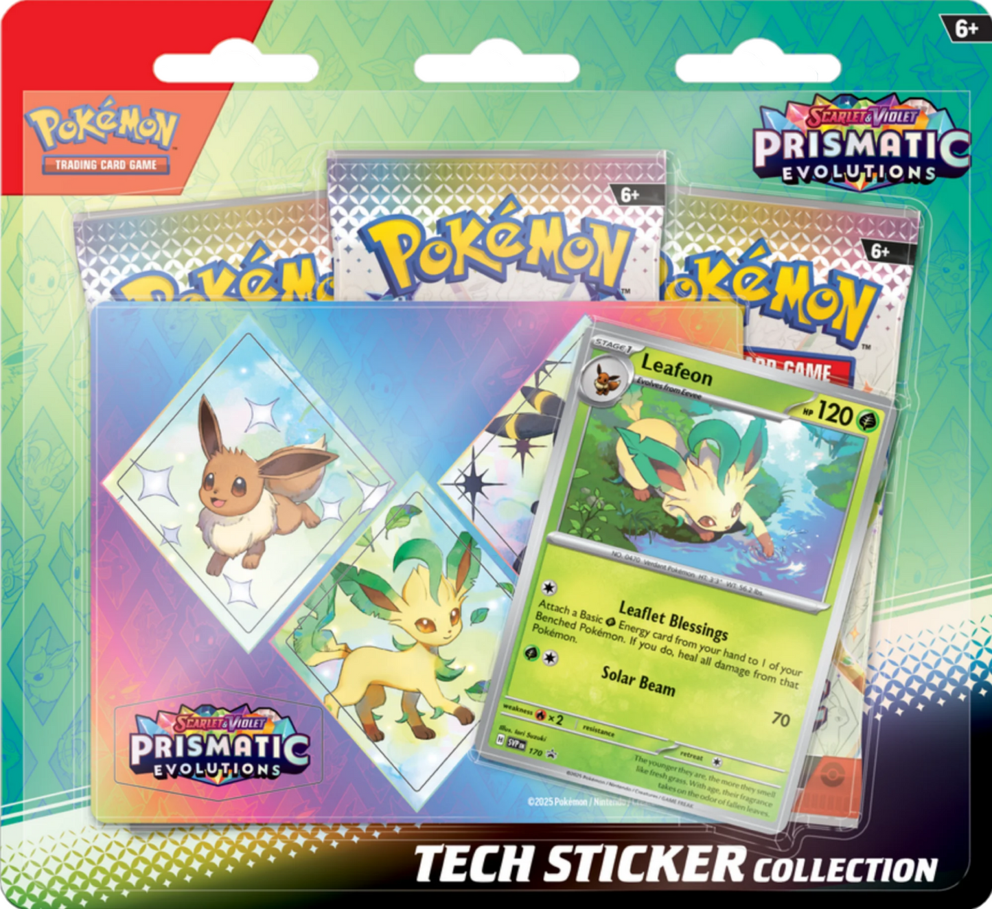 Pokemon TCG: Prismatic Evolutions Tech Sticker - Leafeon