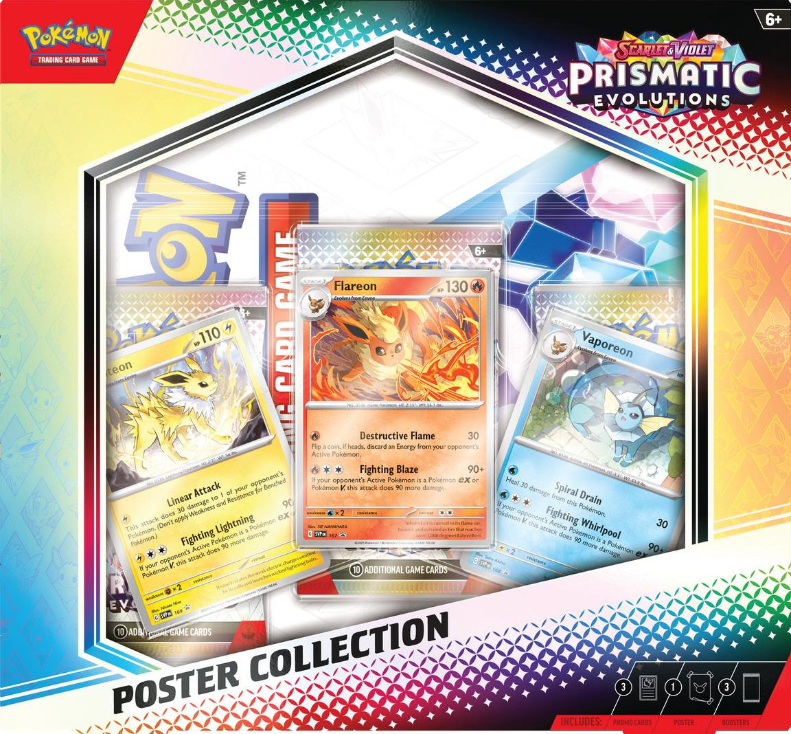 Pokemon TCG: Prismatic Evolutions Poster Collection