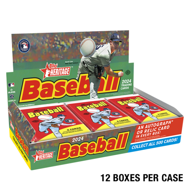 2024 Topps Heritage Baseball Hobby Box