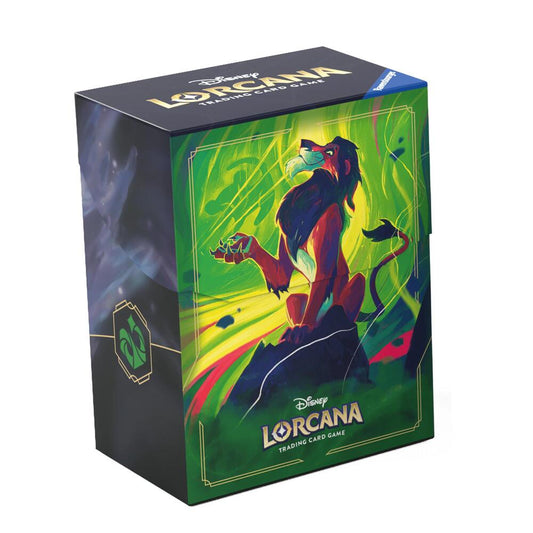 Disney Lorcana Deck Box - Scar - Vengeful Lion - Ravensburger Deck Boxes (RDB)