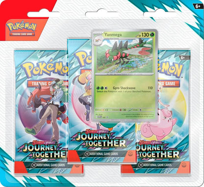 Pokemon TCG: Journey Together 3-Pack Blister (Promo Card Varies)