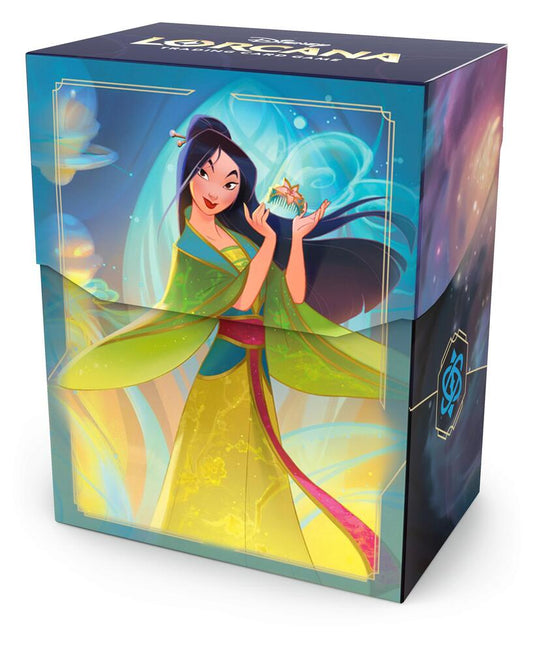 Disney Lorcana Deck Box - Mulan (With Comb) - Ravensburger Deck Boxes (RDB)