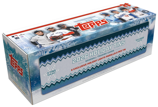 2026 Topps Holiday Baseball Hobby Collector 3-Tin Box
