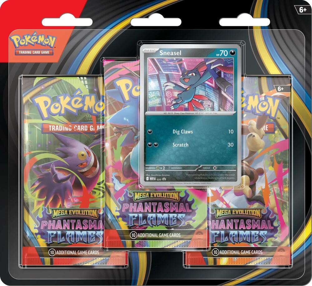 Pokemon TCG: Phantasmal Flames 3 Pack Blister [Sneasel]