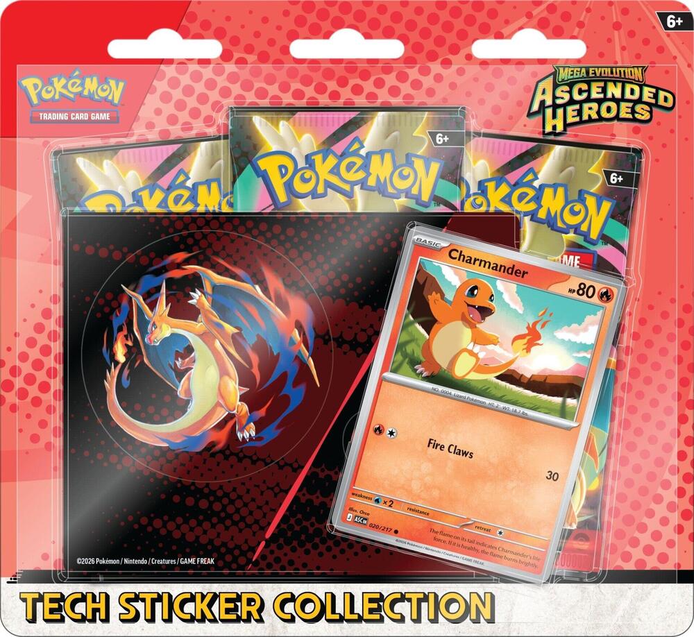 Pokemon TCG: Ascended Heroes Tech Sticker Collection - Charmander