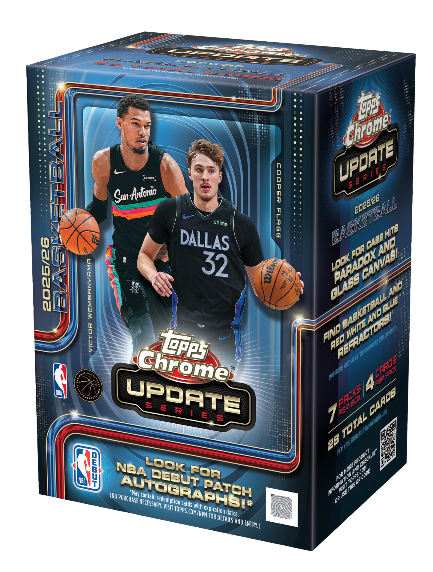 2025/26 Topps Chrome Update Series Basketball Value Box