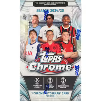 2024/25 Topps Chrome UEFA Club Competitions Soccer Hobby Box