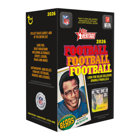 2026 Topps Heritage Football Blaster Box