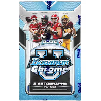 2025 Bowman University Chrome Football Hobby Box