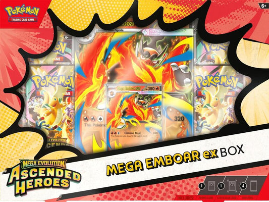 Pokémon TCG: Ascended Heroes Mega Emboar ex Box