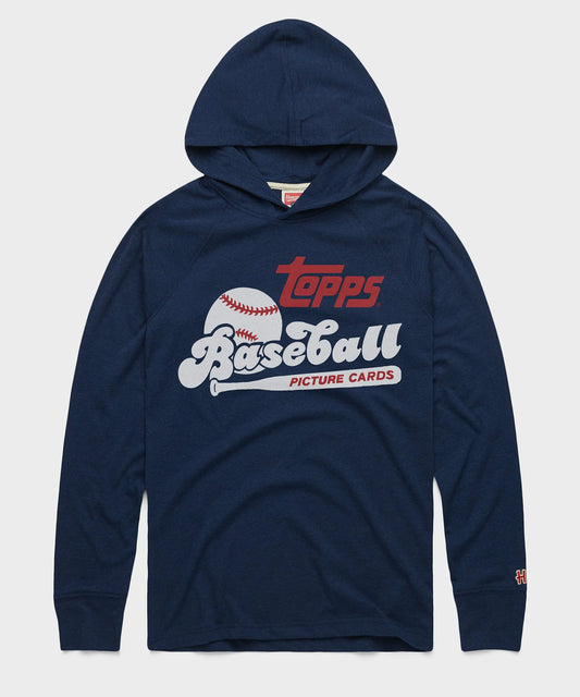 Topps Baseball Retro Hoodie Navy Blue