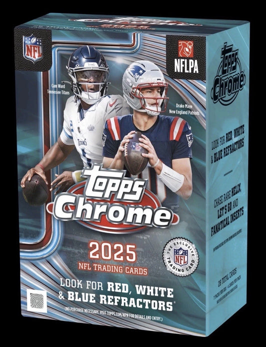 2025 Topps Chrome Football Value Box (Blaster)